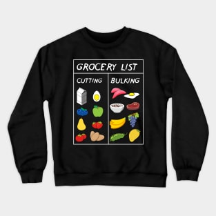 Grocery List: Cutting / Bulking Crewneck Sweatshirt